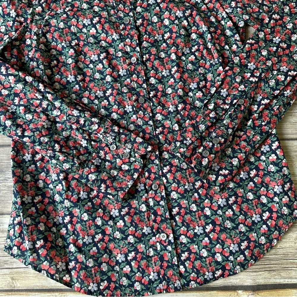 J. Crew Liberty Fabric Sarah Floral Shirt Sz 6 - Picture 10 of 12